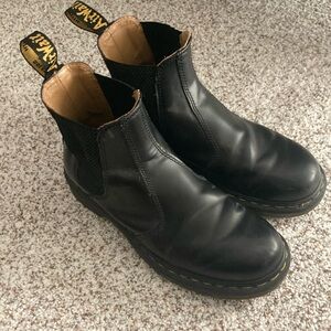 Dr. Marten’s black ankle book.